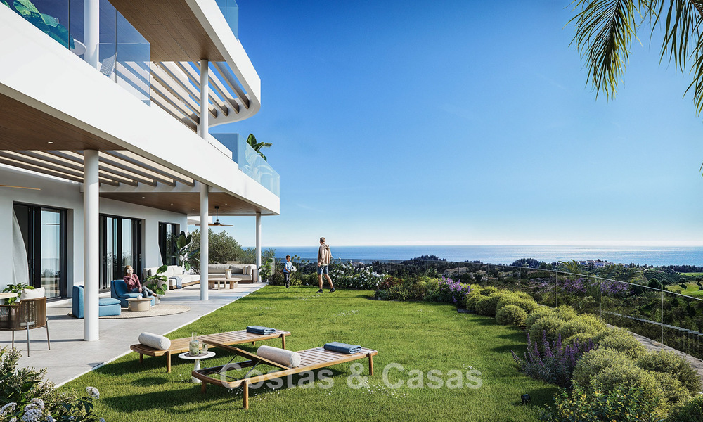 Pre-launch! Stylish apartments with panoramic sea views for sale, frontline golf in Mijas Costa, Costa del Sol 784983