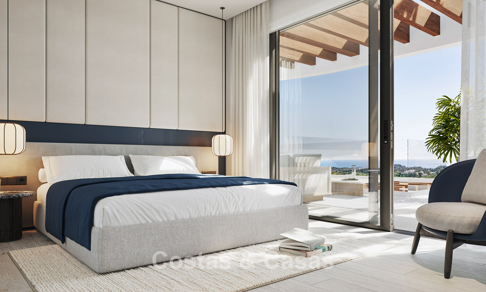 Pre-launch! Stylish apartments with panoramic sea views for sale, frontline golf in Mijas Costa, Costa del Sol 784987