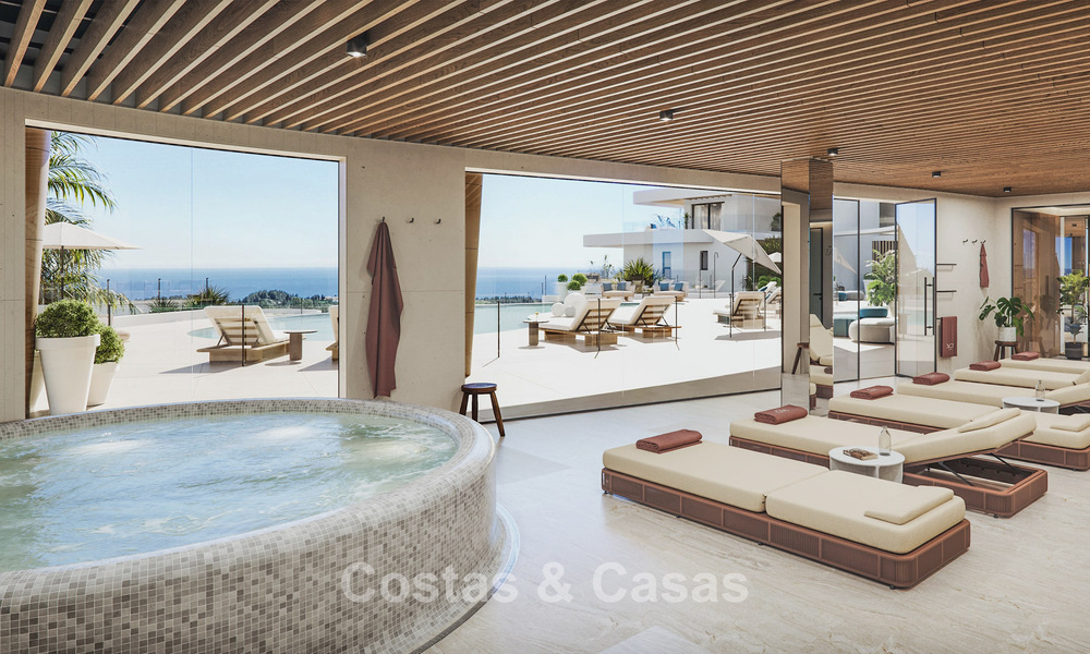 Pre-launch! Stylish apartments with panoramic sea views for sale, frontline golf in Mijas Costa, Costa del Sol 784990