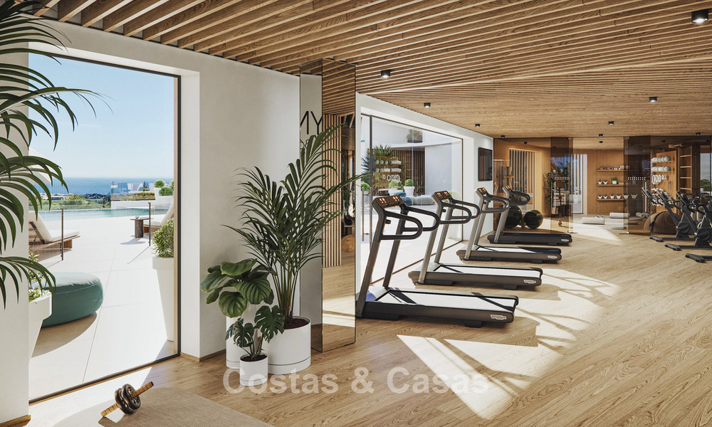 Pre-launch! Stylish apartments with panoramic sea views for sale, frontline golf in Mijas Costa, Costa del Sol 784991
