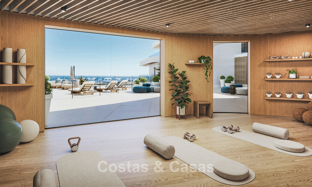 Pre-launch! Stylish apartments with panoramic sea views for sale, frontline golf in Mijas Costa, Costa del Sol 784992