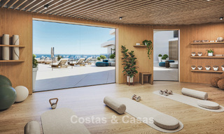 Pre-launch! Stylish apartments with panoramic sea views for sale, frontline golf in Mijas Costa, Costa del Sol 784992 