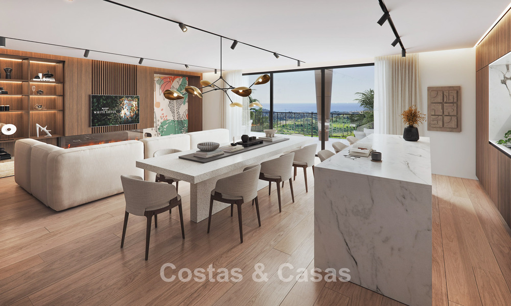 Pre-launch! Stylish apartments with panoramic sea views for sale, frontline golf in Mijas Costa, Costa del Sol 784993