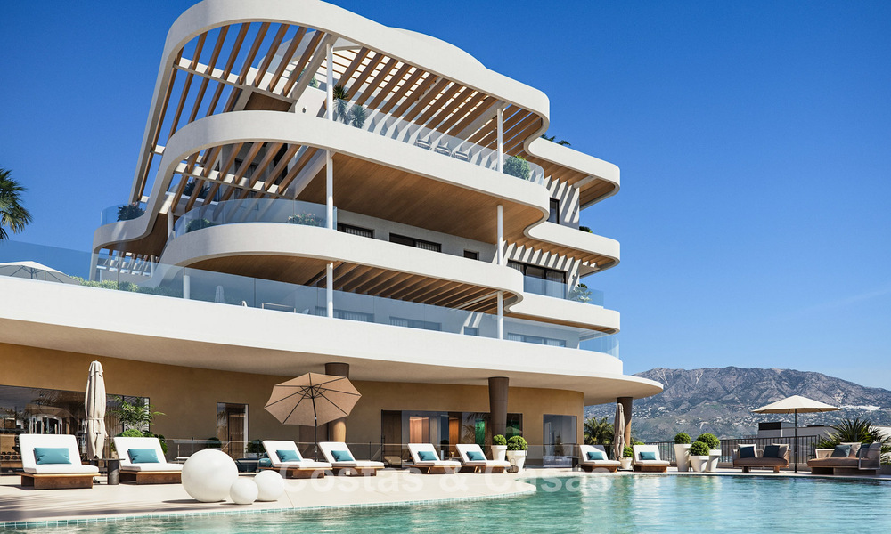 Pre-launch! Stylish apartments with panoramic sea views for sale, frontline golf in Mijas Costa, Costa del Sol 784998