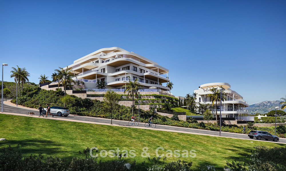 Pre-launch! Stylish apartments with panoramic sea views for sale, frontline golf in Mijas Costa, Costa del Sol 784999