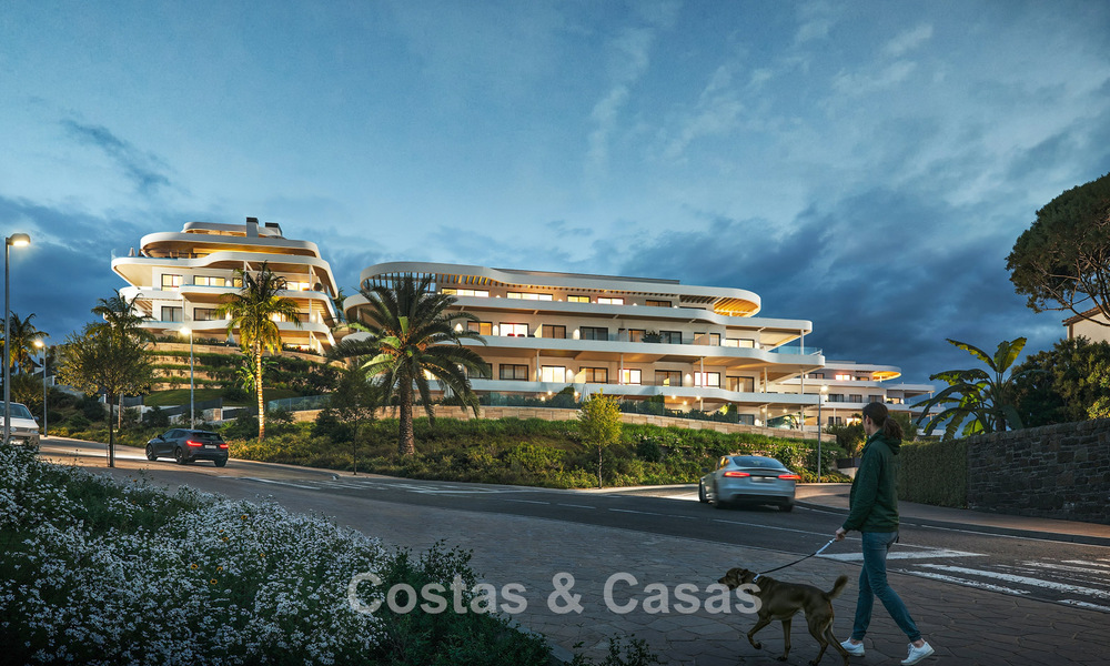 Pre-launch! Stylish apartments with panoramic sea views for sale, frontline golf in Mijas Costa, Costa del Sol 785000