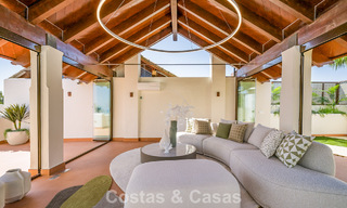 Luxury penthouse with sea views for sale in a gated beach complex on the New Golden Mile between Marbella and Estepona 785021 