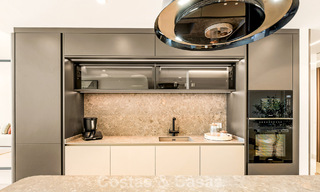 Luxury penthouse with sea views for sale in a gated beach complex on the New Golden Mile between Marbella and Estepona 785025 