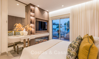 Luxury penthouse with sea views for sale in a gated beach complex on the New Golden Mile between Marbella and Estepona 785029 