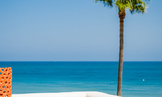 Luxury penthouse with sea views for sale in a gated beach complex on the New Golden Mile between Marbella and Estepona 785032 