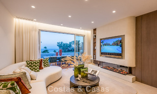 Luxury penthouse with sea views for sale in a gated beach complex on the New Golden Mile between Marbella and Estepona 785035 