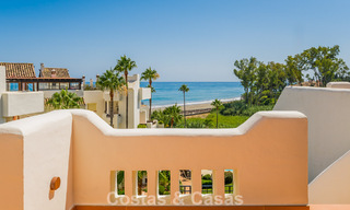 Luxury penthouse with sea views for sale in a gated beach complex on the New Golden Mile between Marbella and Estepona 785048 