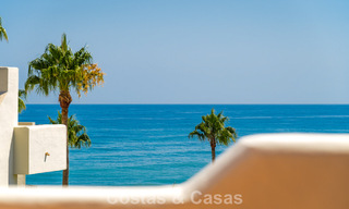 Luxury penthouse with sea views for sale in a gated beach complex on the New Golden Mile between Marbella and Estepona 785049 