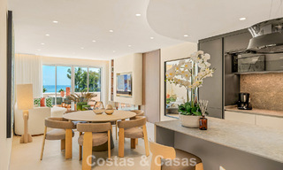 Luxury penthouse with sea views for sale in a gated beach complex on the New Golden Mile between Marbella and Estepona 785055 