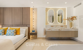 Luxury penthouse with sea views for sale in a gated beach complex on the New Golden Mile between Marbella and Estepona 785069 