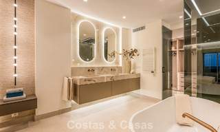 Luxury penthouse with sea views for sale in a gated beach complex on the New Golden Mile between Marbella and Estepona 785071 