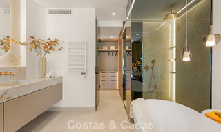 Luxury penthouse with sea views for sale in a gated beach complex on the New Golden Mile between Marbella and Estepona 785074 