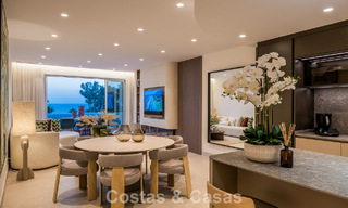 Luxury penthouse with sea views for sale in a gated beach complex on the New Golden Mile between Marbella and Estepona 785075 