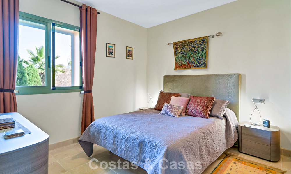Move-in ready, 3-bedroom apartment for sale with garden and sea view in Los Flamingos Golf Resort in Marbella - Benahavis 785080