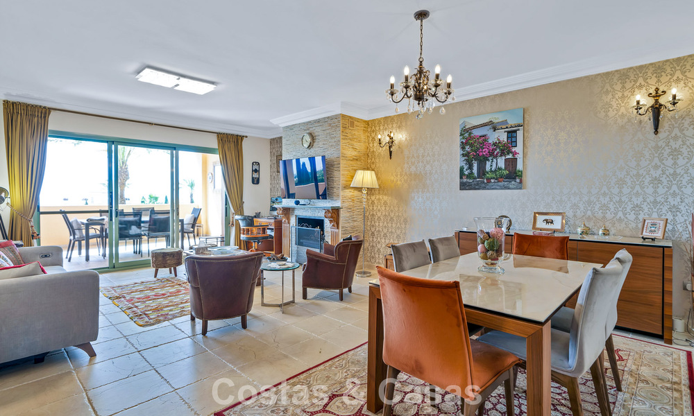 Move-in ready, 3-bedroom apartment for sale with garden and sea view in Los Flamingos Golf Resort in Marbella - Benahavis 785085