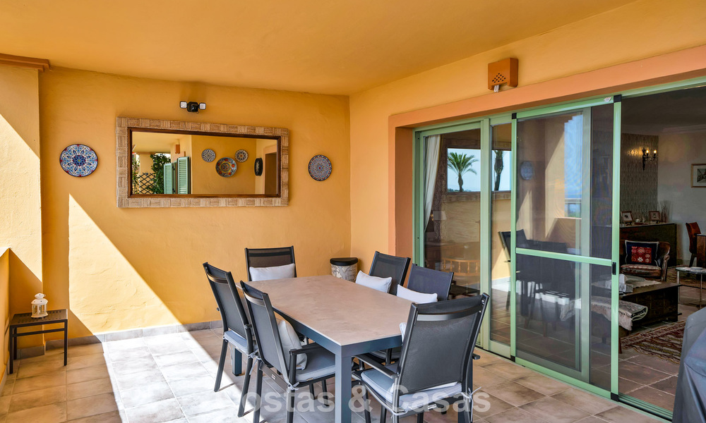 Move-in ready, 3-bedroom apartment for sale with garden and sea view in Los Flamingos Golf Resort in Marbella - Benahavis 785097