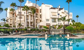 Luxury apartment with sea views for sale in a beachfront complex on the New Golden Mile between Marbella and Estepona 785217 