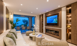 Luxury apartment with sea views for sale in a beachfront complex on the New Golden Mile between Marbella and Estepona 785230 