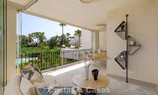 Luxury apartment with sea views for sale in a beachfront complex on the New Golden Mile between Marbella and Estepona 785249 