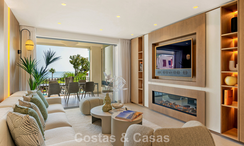 Luxury apartment with sea views for sale in a beachfront complex on the New Golden Mile between Marbella and Estepona 785250