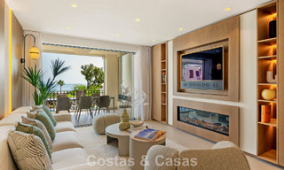 Luxury apartment with sea views for sale in a beachfront complex on the New Golden Mile between Marbella and Estepona 785250 