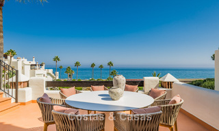 Renovated penthouse with sea views for sale on the beachfront on the New Golden Mile between Marbella and Estepona 785271 