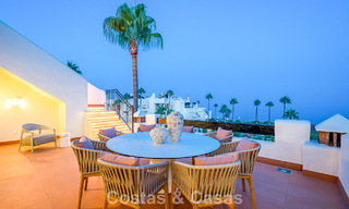 Renovated penthouse with sea views for sale on the beachfront on the New Golden Mile between Marbella and Estepona 785285 