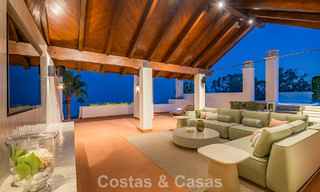 Renovated penthouse with sea views for sale on the beachfront on the New Golden Mile between Marbella and Estepona 785287 