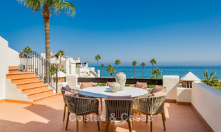 Renovated penthouse with sea views for sale on the beachfront on the New Golden Mile between Marbella and Estepona 785292 
