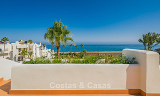 Renovated penthouse with sea views for sale on the beachfront on the New Golden Mile between Marbella and Estepona 785296 