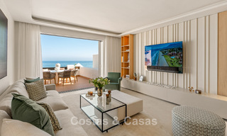 Renovated penthouse with sea views for sale on the beachfront on the New Golden Mile between Marbella and Estepona 785299 