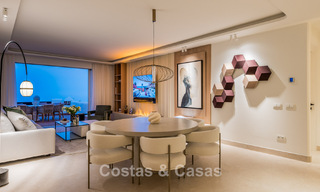 Renovated penthouse with sea views for sale on the beachfront on the New Golden Mile between Marbella and Estepona 785314 