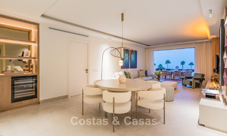 Renovated penthouse with sea views for sale on the beachfront on the New Golden Mile between Marbella and Estepona 785324 