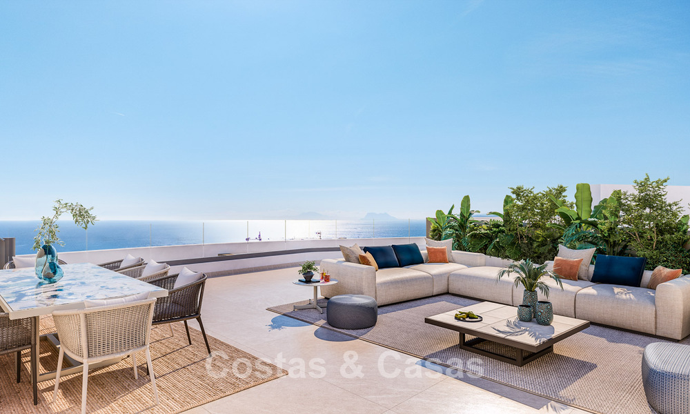 Launch! Innovative off-plan apartments with panoramic mountain and sea views for sale near Estepona town center 785256