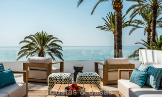 Luxurious beachfront property with open sea views for sale, directly on the beach on Marbella's prestigious Golden Mile 785337 