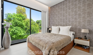 Modernist villa for sale in a private community surrounded by greenery, on the New Golden Mile between Marbella and Estepona 785380 
