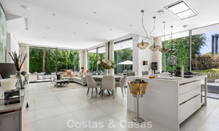 Modernist villa for sale in a private community surrounded by greenery, on the New Golden Mile between Marbella and Estepona 785393 