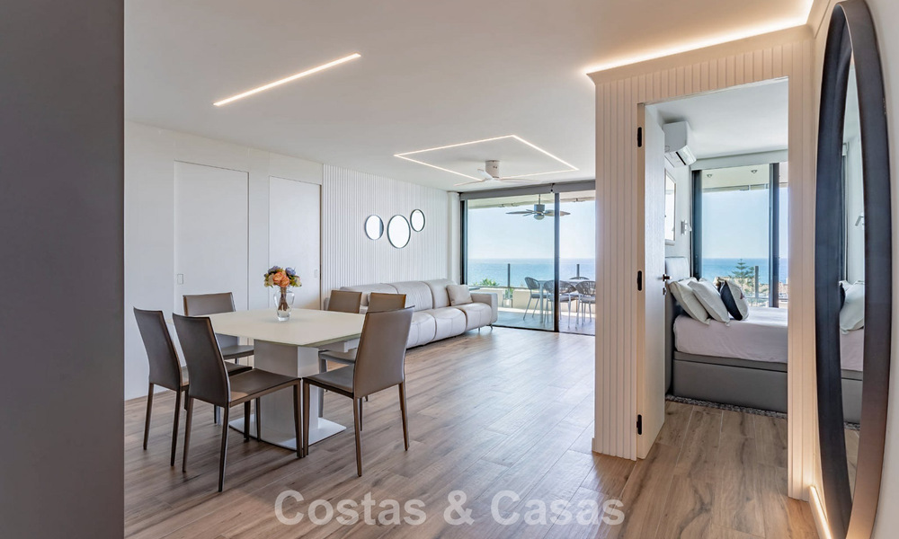 Contemporary renovated 3-bedroom apartment with open sea views for sale on the east side of Marbella center 785510