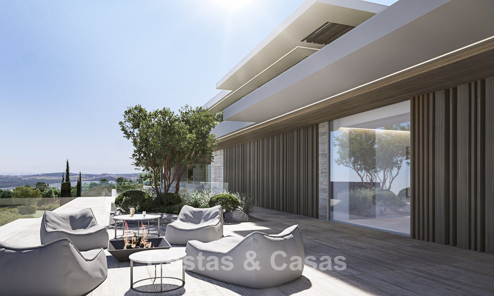 New, high-end luxury villa for sale with panoramic sea views in a gated and 24/7 residential area in Sotogrande, Costa del Sol 785704