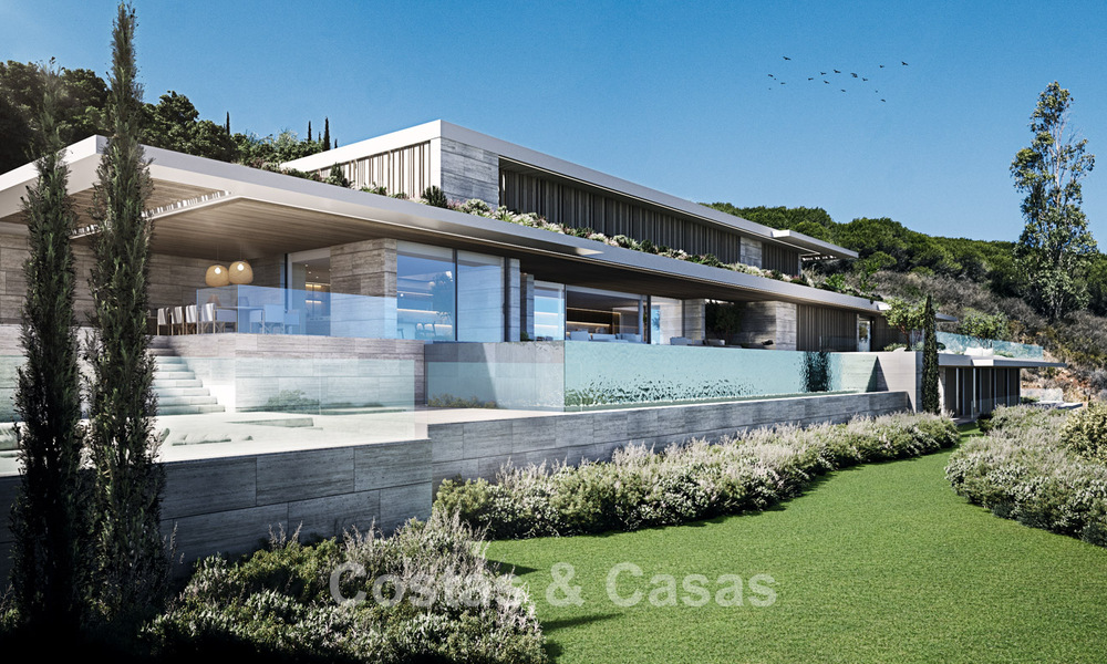 New, high-end luxury villa for sale with panoramic sea views in a gated and 24/7 residential area in Sotogrande, Costa del Sol 785705
