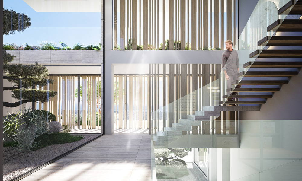 New, high-end luxury villa for sale with panoramic sea views in a gated and 24/7 residential area in Sotogrande, Costa del Sol 785706
