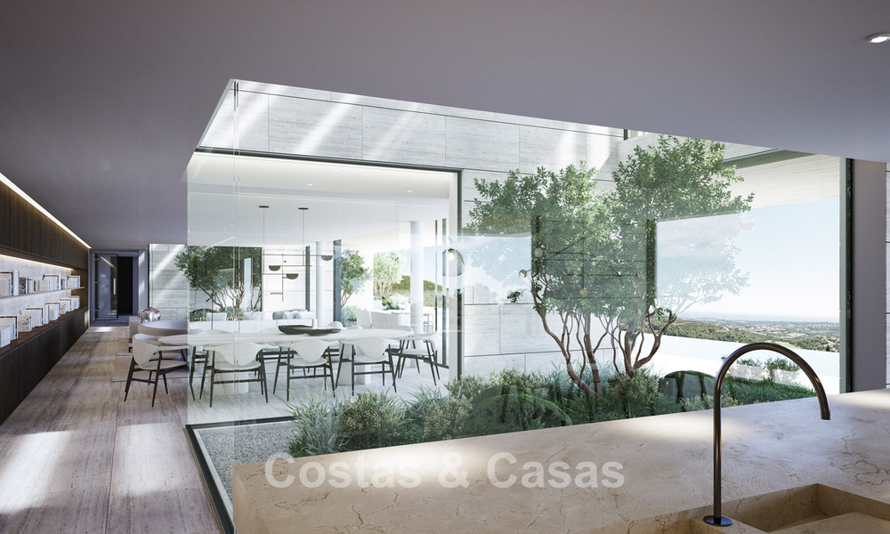 New, high-end luxury villa for sale with panoramic sea views in a gated and 24/7 residential area in Sotogrande, Costa del Sol 785710