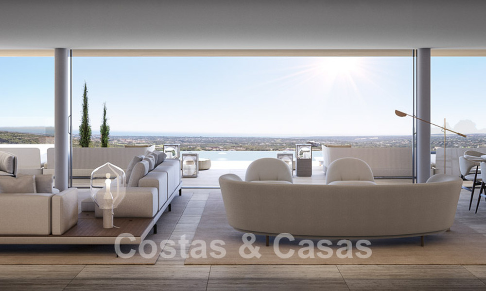 New, high-end luxury villa for sale with panoramic sea views in a gated and 24/7 residential area in Sotogrande, Costa del Sol 785711