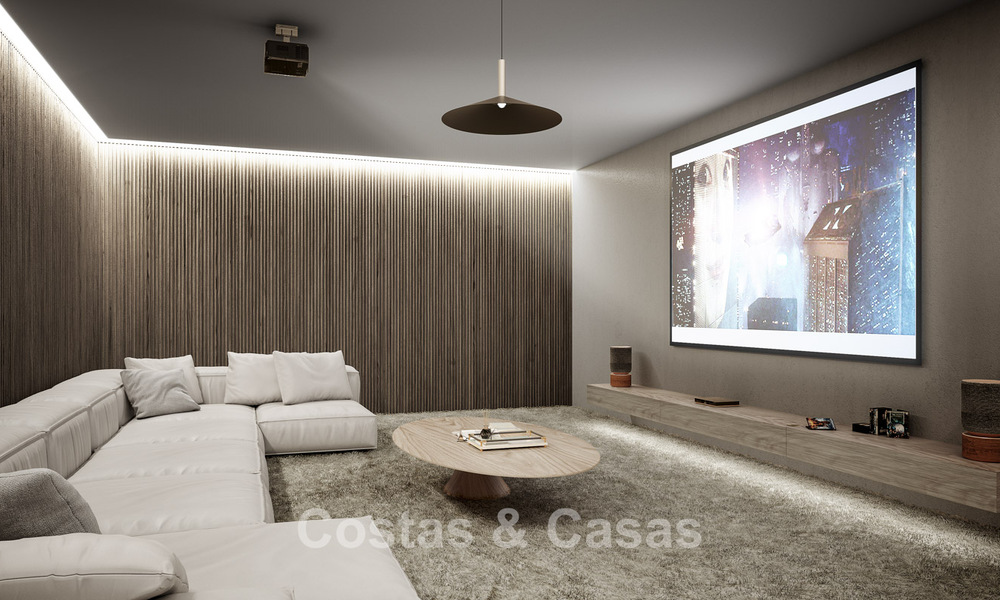 New, high-end luxury villa for sale with panoramic sea views in a gated and 24/7 residential area in Sotogrande, Costa del Sol 785716