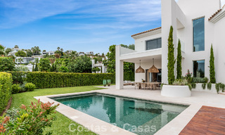 Modern Spanish luxury villa for sale on the second line of a golf course in a privileged residential area, Benahavis - Marbella 785749 
